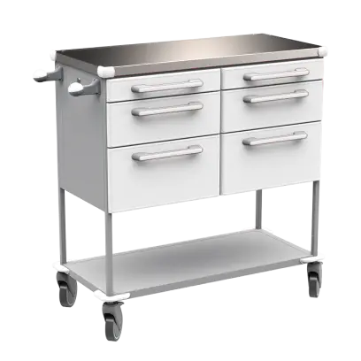 ASSIST 406 vozík zdravotnický, plast ABS, bílá