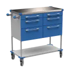 ASSIST 406 vozík zdravotnický, plast ABS, modrá