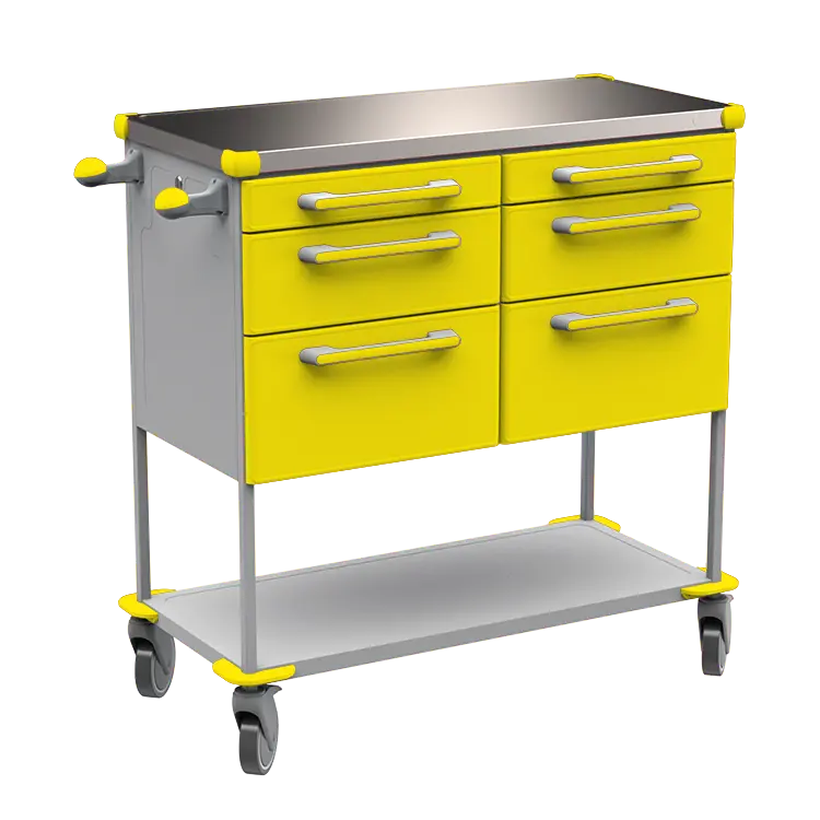 ASSIST 406 vozík zdravotnický, plast ABS, žlutá