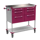 ASSIST 406 vozík zdravotnický, plast ABS, fialová