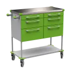 ASSIST 406 vozík zdravotnický, plast ABS, zelená