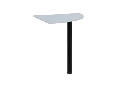 TS 7 - 7 deska spojovací, kovová podnož černá, síla desky 18 mm, široká 700 mm, bílá