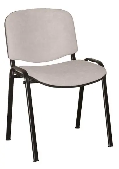 ALTAMIRA židle konferenční, kostra černá, látka SUE 1008 světle šedá