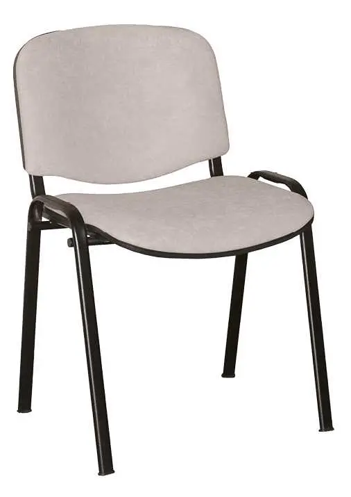 ALTAMIRA židle konferenční, kostra černá, látka SUE 1008 světle šedá