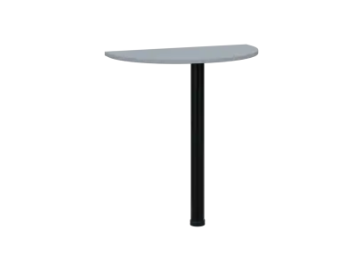 TJD - 70 přístavba jednací, kovová podnož černá, síla desky 18 mm, široká 700 mm, šedá