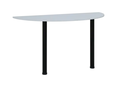 TJC - 140 přístavba jednací, kovová podnož černá, síla desky 18 mm, široká 1400 mm, bílá