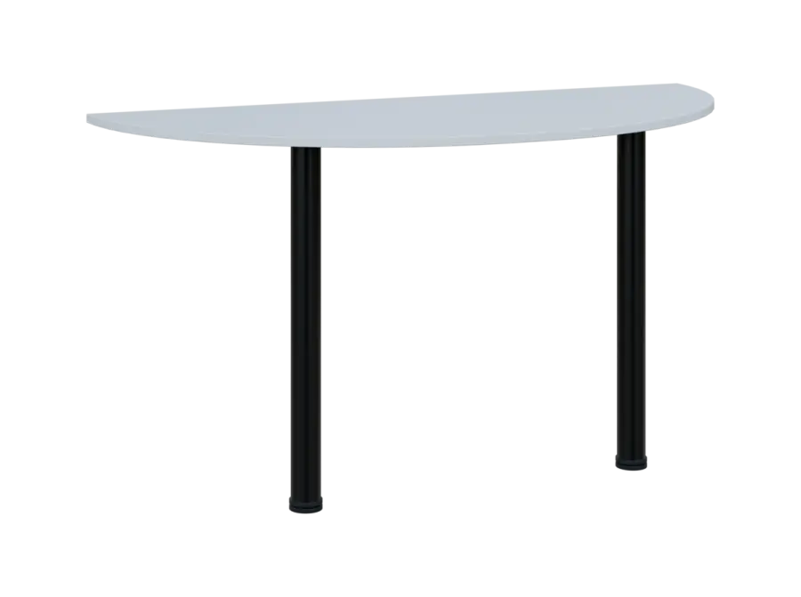 TJC - 140 přístavba jednací, kovová podnož černá, síla desky 18 mm, široká 1400 mm, bílá