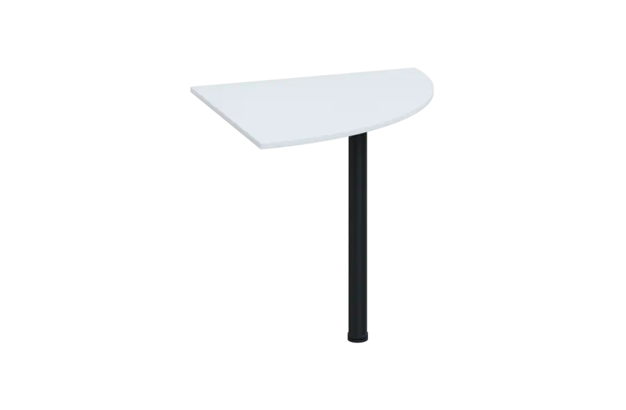 ES 18 - 8 deska spojovací s nohou, deska 18 mm lamino - bílá, podnož černá