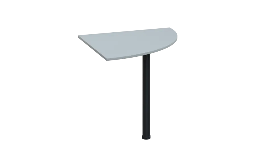 ES 18 - 8 deska spojovací s nohou, deska 18 mm lamino - šedá, podnož černá