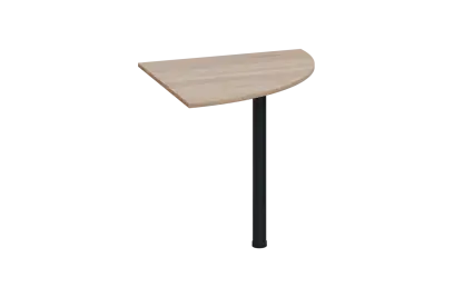 ES 18 - 8 deska spojovací s nohou, deska 18 mm lamino - dub bardolino, podnož černá