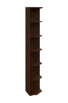 EZ 6 - 4 skříň rohová, vnější, úzká lamino - ořech královský, provedení pravé