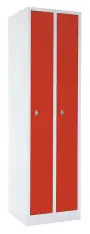 SJS - 180 - 60 skříň šatní, šíře 60 cm, 2-dílná, šedá/červená