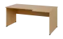 ORL 28 - 186 stůl kancelářský, rohový, pravý, dřevěná podnož, deska 25 mm, široký 1800 mm, javor horský