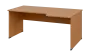ORL 28 - 186 stůl kancelářský, rohový, pravý, dřevěná podnož, deska 25 mm, široký 1800 mm, buk royal