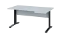 ORK 28 - 164 stůl kancelářský, rohový, pravý, kovová podnož černá, deska 25 mm, široký 1600 mm, bílá ORK 28 - 164 stůl kancelářský, rohový, pravý, kovová podnož černá, deska 25 mm, široký 1600 mm, bílá