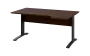 ORK 28 - 164 stůl kancelářský, rohový, pravý, kovová podnož černá, deska 25 mm, široký 1600 mm, ořech královský