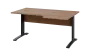ORK 28 - 166 stůl kancelářský, rohový, pravý, kovová podnož černá, deska 25 mm, široký 1600 mm, dub bardolino