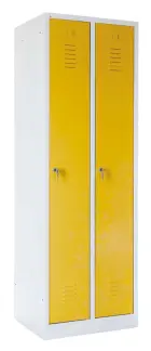 SJS - 180 - 60 skříň šatní, šíře 60 cm, 2-dílná, šedá/žlutá