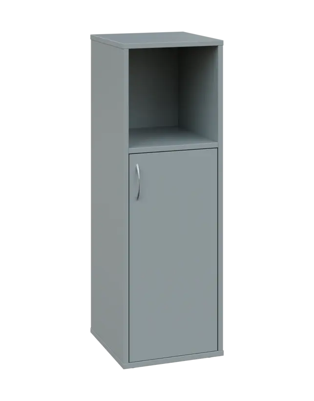OV 3 - 4DN kancelářská skříň, 1-dveřová/nika, pravá, 1100x400x400, šedá