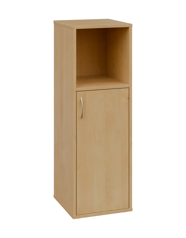 OV 3 - 4DN kancelářská skříň, 1-dveřová/nika, pravá, 1100x400x400, javor horský