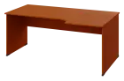 ERL 18 - 186 stůl kancelářský, rohový, pravý, dřevěná podnož, deska 18 mm, široký 1800 mm, třešeň šu