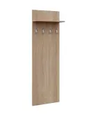 VN - 24 stěna věšáková 600x220x1800 mm, polička, 4-háček Laura, dub bardolino