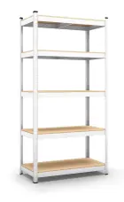 BASIC regál 1800x900x400/5 polic/175 kg, bílá