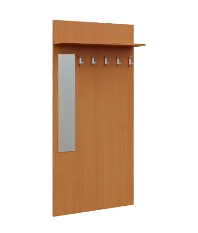 VN - 35 stěna věšáková 900x220x1800 mm, zrcadlo, 5-háček Laura, lamino - buk Royal