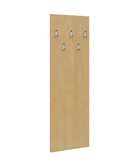 VN - 45 stěna věšáková 600x60x1800 mm, 5-háček Laura, lamino - javor horský