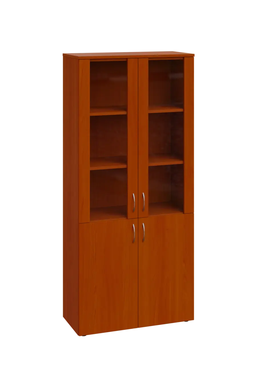 ENP 5 - 8DS kancelářská skříň, 4-dveřová/prosklená, 1800x800x400, třešeň šumavská