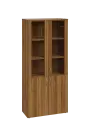 ENP 5 - 8DS kancelářská skříň, 4-dveřová/prosklená, 1800x800x400, ořech světlý