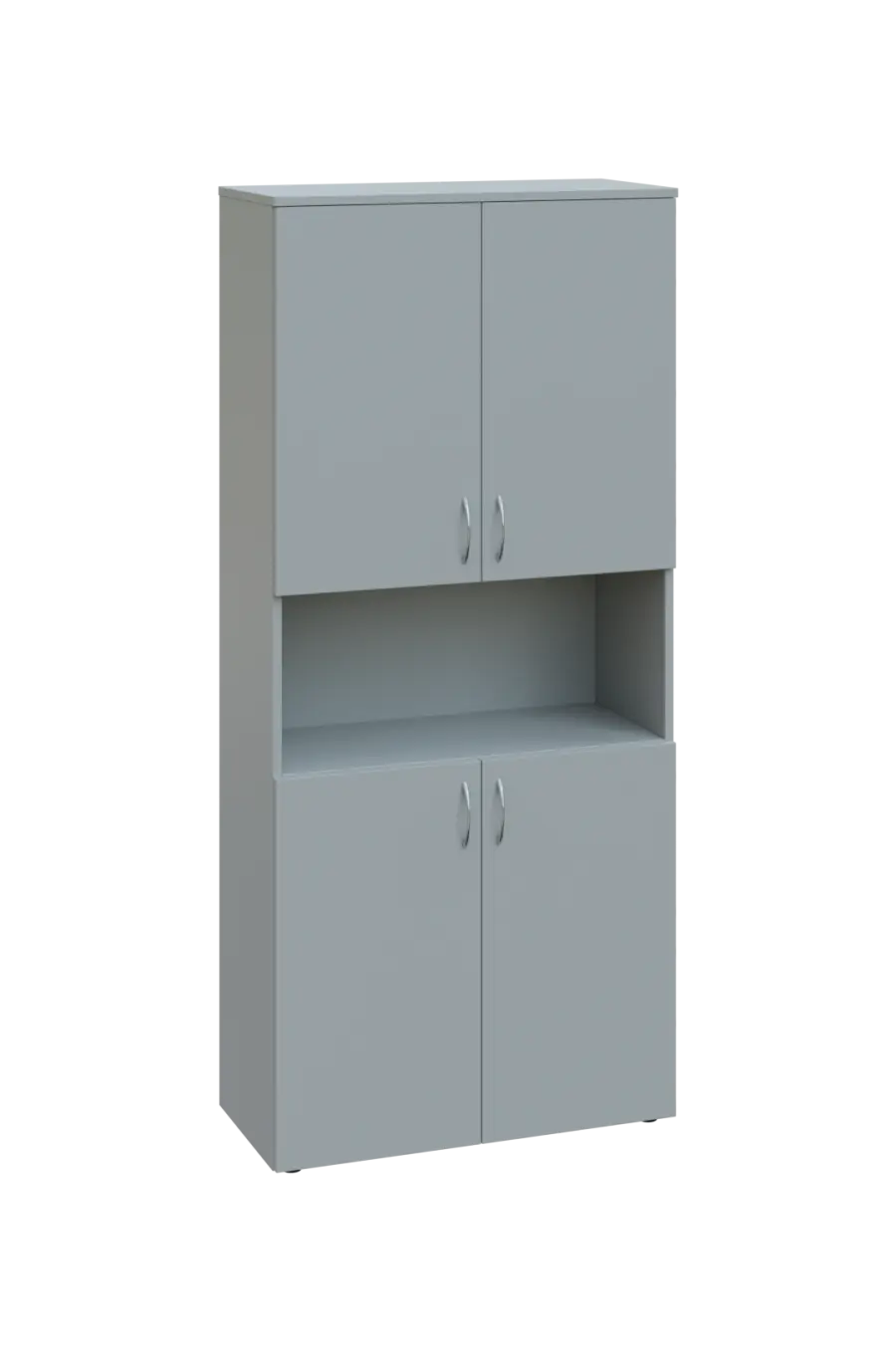 ENP 5 - 84DN kancelářská skříň, 4-dvéřová/nika, 1800x800x400, šedá