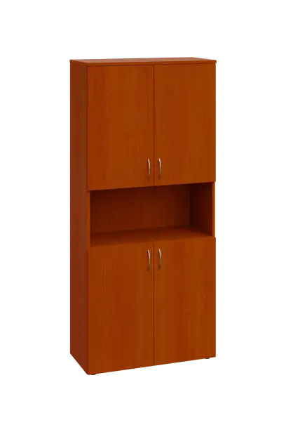 ENP 5 - 84DN kancelářská skříň, 4-dvéřová/nika, 1800x800x400, třešeň šumavská