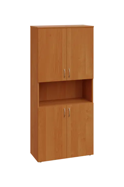 ENP 5 - 84DN kancelářská skříň, 4-dvéřová/nika, 1800x800x400, olše jantar