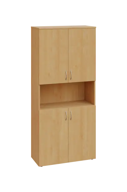 ENP 5 - 84DN kancelářská skříň, 4-dvéřová/nika, 1800x800x400, javor horský