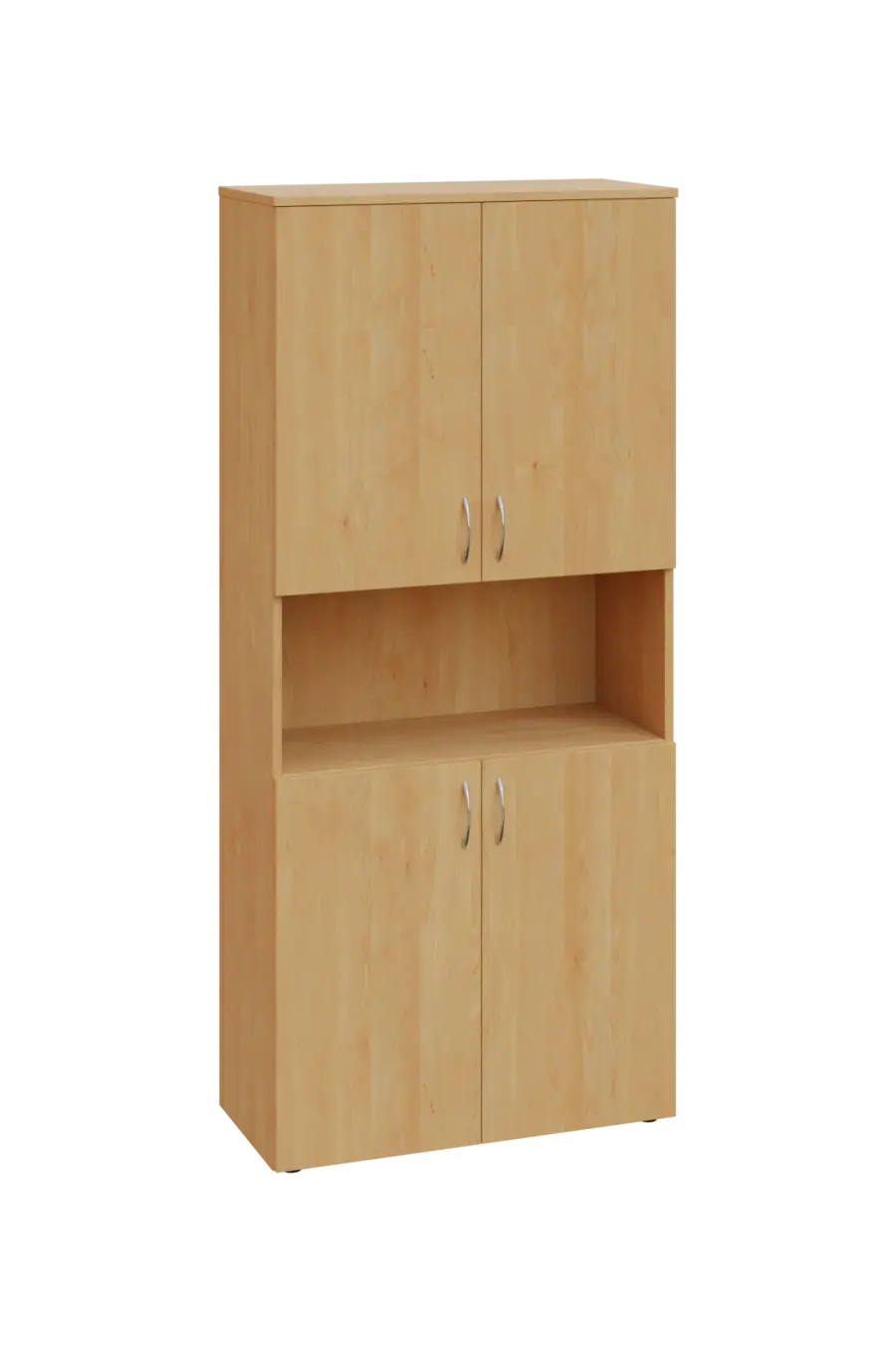 ENP 5 - 84DN kancelářská skříň, 4-dvéřová/nika, 1800x800x400, javor horský