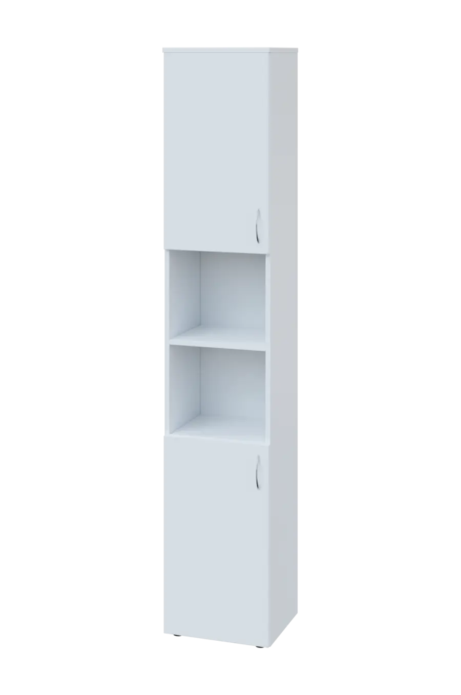 ENP 6 - 42DN kancelářská skříň, 2-dveřová/nika, levá, 2150x400x400, bílá