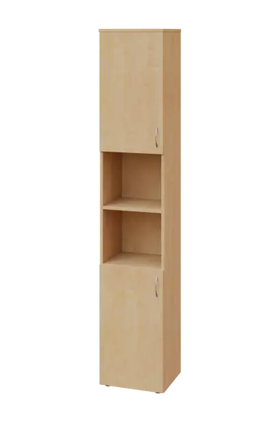 ENP 6 - 42DN kancelářská skříň, 2-dveřová/nika, levá, 2150x400x400, bříza irská