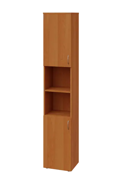 ENP 6 - 42DN kancelářská skříň, 2-dveřová/nika, levá, 2150x400x400, olše jantar