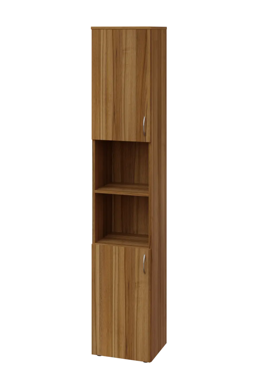 ENP 6 - 42DN kancelářská skříň, 2-dveřová/nika, levá, 2150x400x400, ořech světlý