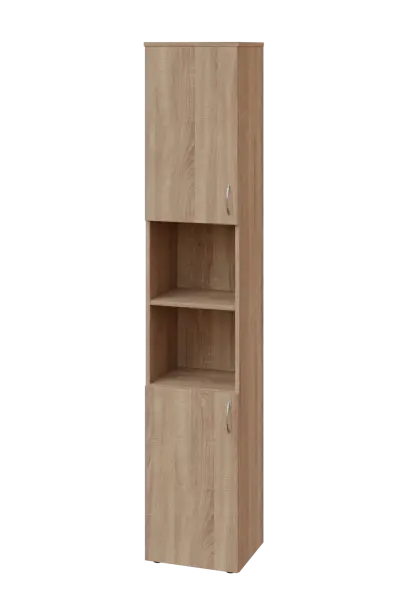 ENP 6 - 42DN kancelářská skříň, 2-dveřová/nika, levá, 2150x400x400, dub bardolino