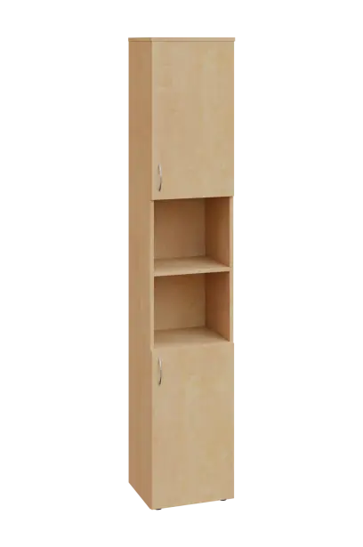 ENP 6 - 42DN kancelářská skříň, 2-dveřová/nika, pravá, 2150x400x400, bříza irská