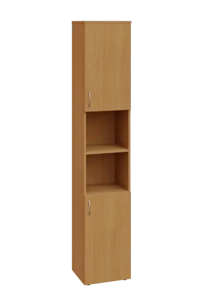 ENP 6 - 42DN kancelářská skříň, 2-dveřová/nika, pravá, 2150x400x400, buk Royal