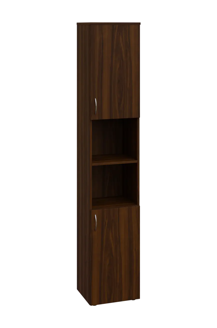 ENP 6 - 42DN kancelářská skříň, 2-dveřová/nika, pravá, 2150x400x400, ořech královský