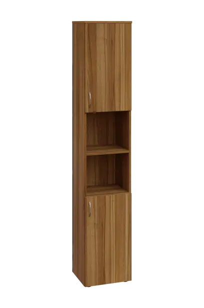 ENP 6 - 42DN kancelářská skříň, 2-dveřová/nika, pravá, 2150x400x400, ořech světlý