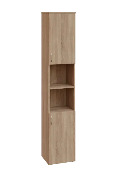 ENP 6 - 42DN kancelářská skříň, 2-dveřová/nika, pravá, 2150x400x400, dub bardolino