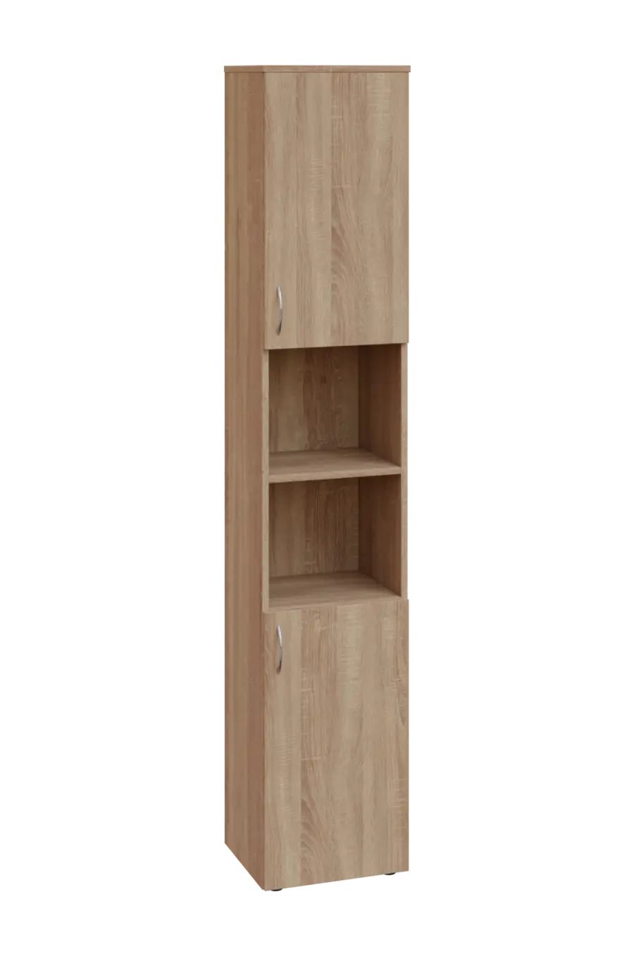 ENP 6 - 42DN kancelářská skříň, 2-dveřová/nika, pravá, 2150x400x400, dub bardolino