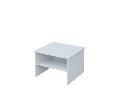 DANIEL - 1 stolek konferenční 65x65 cm, deska 18 mm lamino - bílá