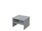 DANIEL - 1 stolek konferenční 65x65 cm, deska 18 mm lamino - šedá