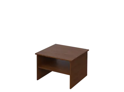 DANIEL - 1 stolek konferenční 65x65 cm, deska 18 mm lamino - ořech královský